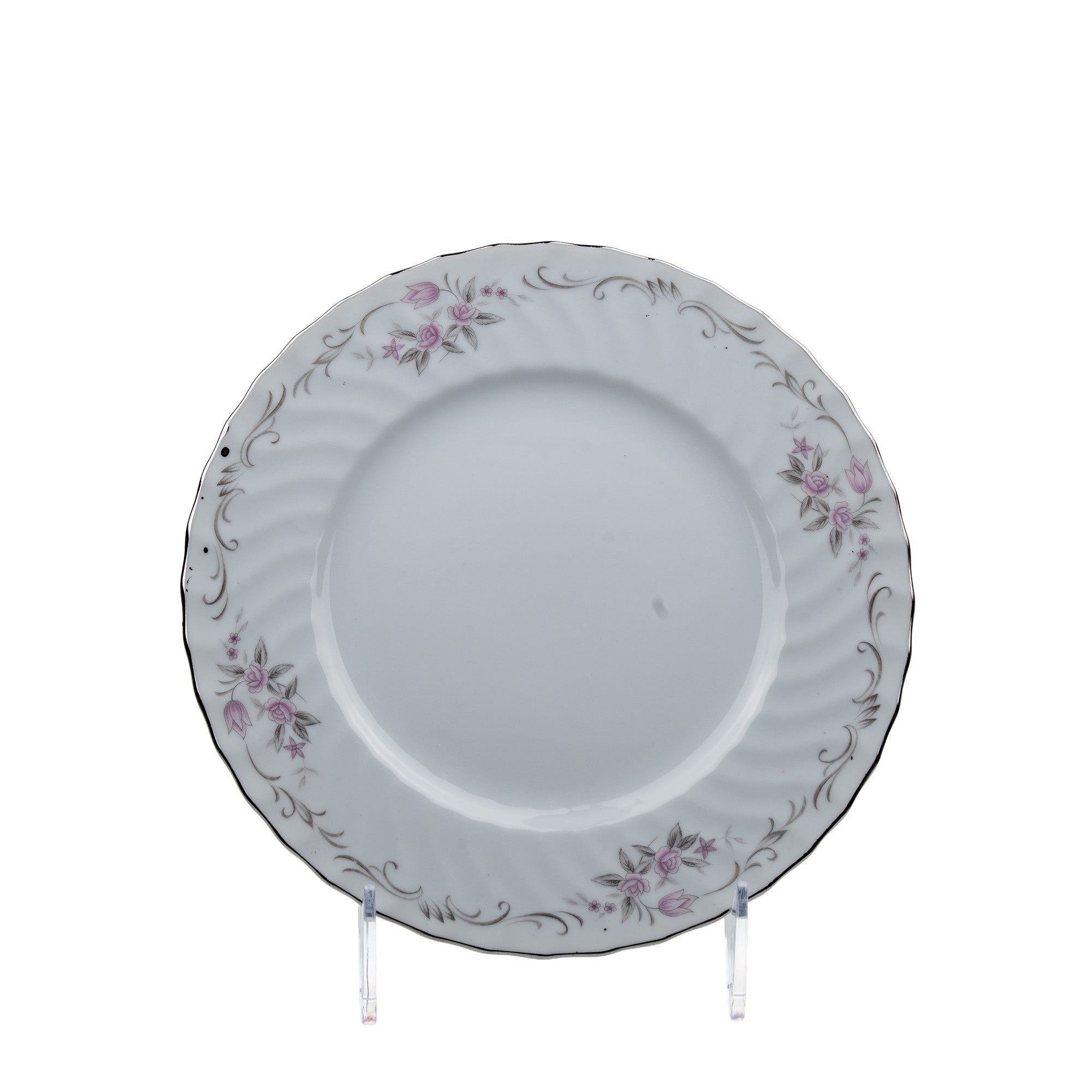 Gold Standard Pink Rose Dinnerware Set - 40-Piece Porcelain
