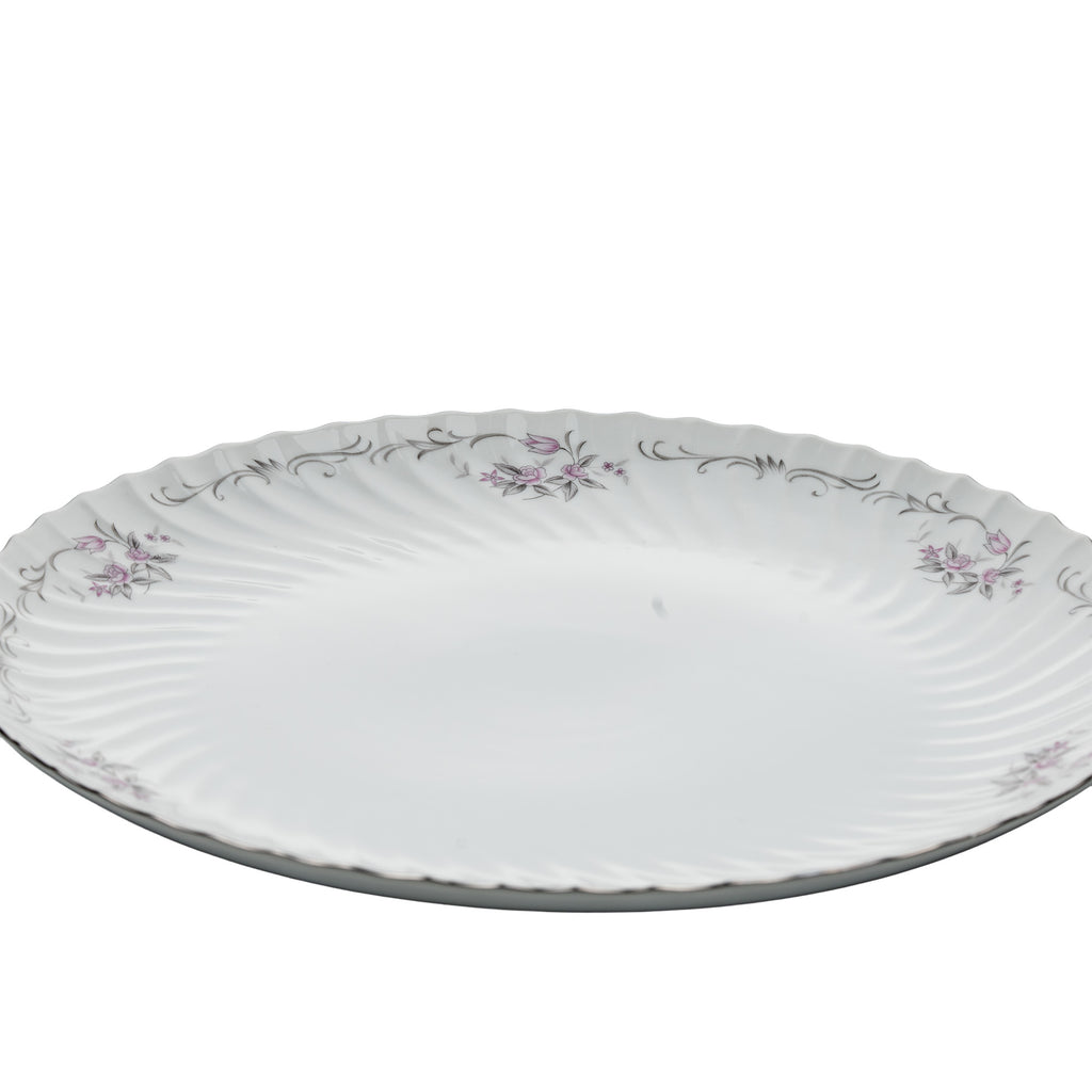 Gold Standard GST1 Porcelain Chop Plate - Scalloped Torse Rim