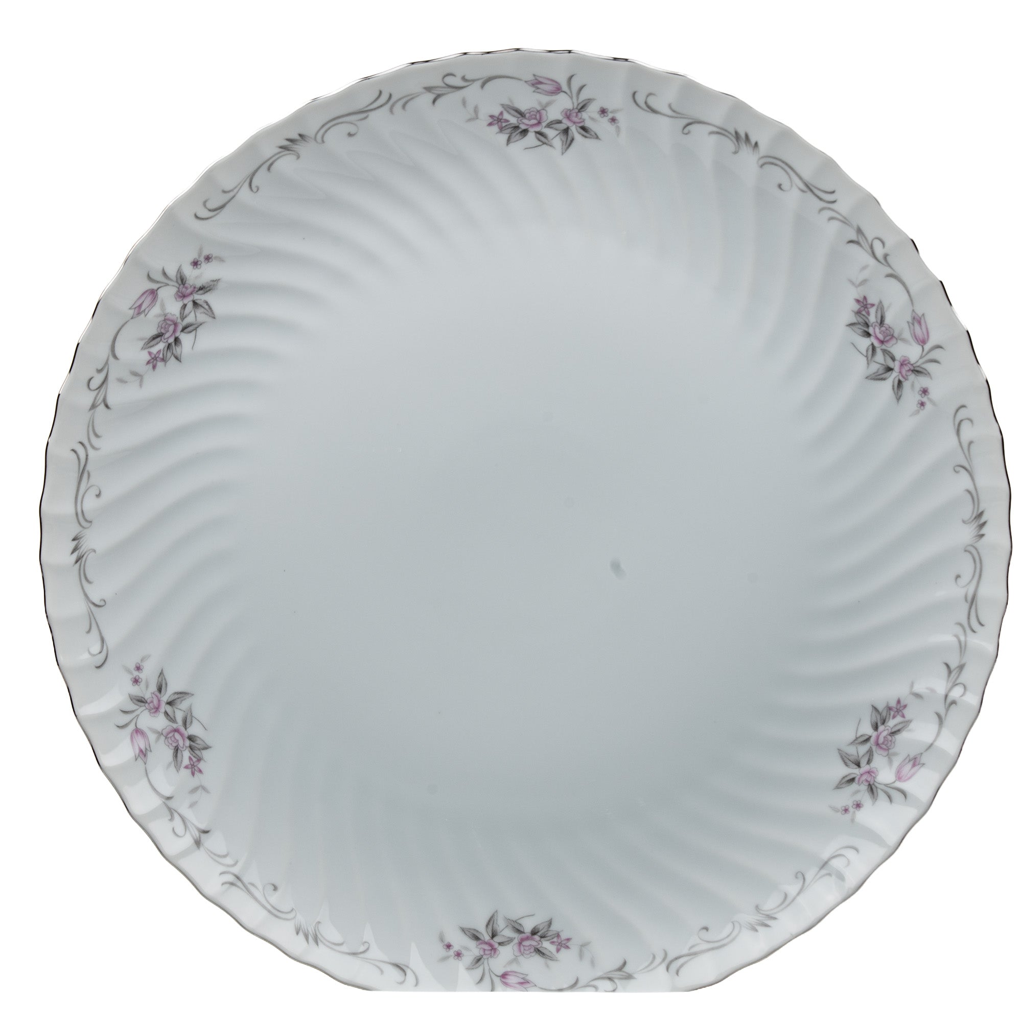 Gold Standard GST1 Porcelain Chop Plate - Scalloped Torse Rim