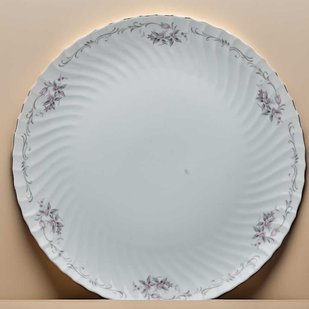 Gold Standard GST1 Porcelain Chop Plate - Scalloped Torse Rim