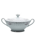 Gold Standard Porcelain Soup Tureen with Lid - Scalloped Pink Rose