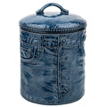 Sittre Ceramic Denim Jeans Cookie Jar Storage Canister