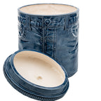 Sittre Ceramic Denim Jeans Cookie Jar Storage Canister