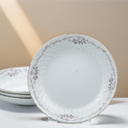 Gold Standard GST1 Coupe Soup Bowl Set - Pink Rose & Silver Trim