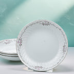 Gold Standard GST1 Coupe Soup Bowl Set - Pink Rose & Silver Trim