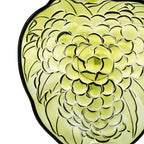 Indiana Glass Grape Cluster Bowl - Avocado Green Centerpiece