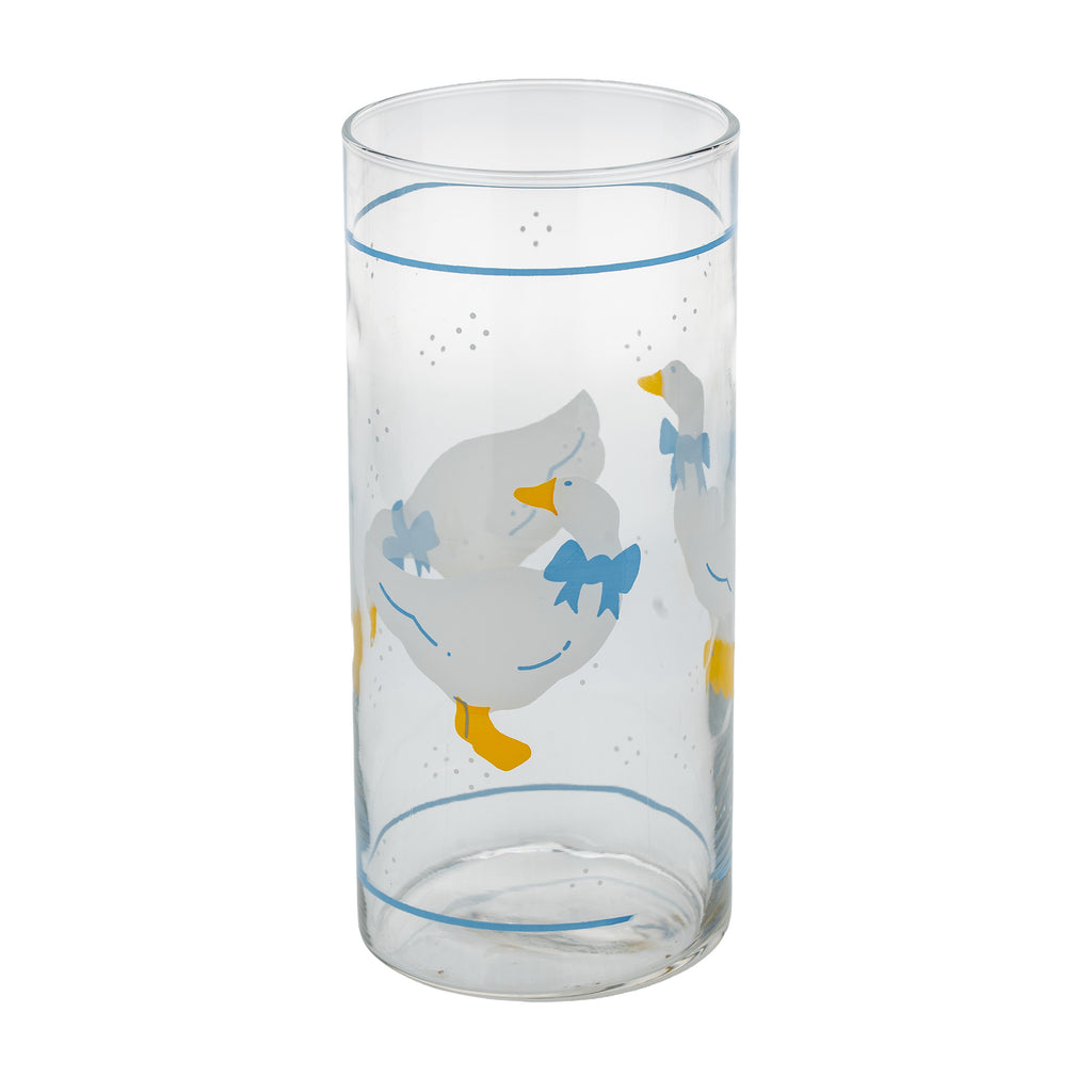 Libbey Country Goose Canister - Tall 7.5in Glass