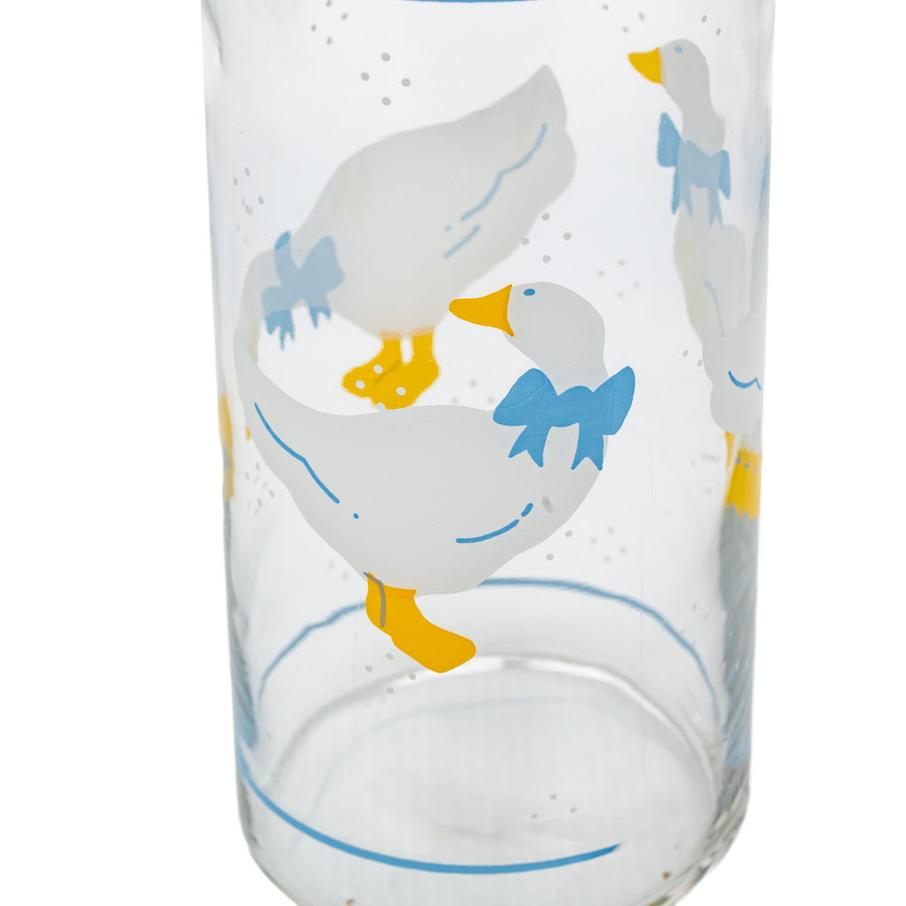 Libbey Country Goose Canister - Tall 7.5in Glass