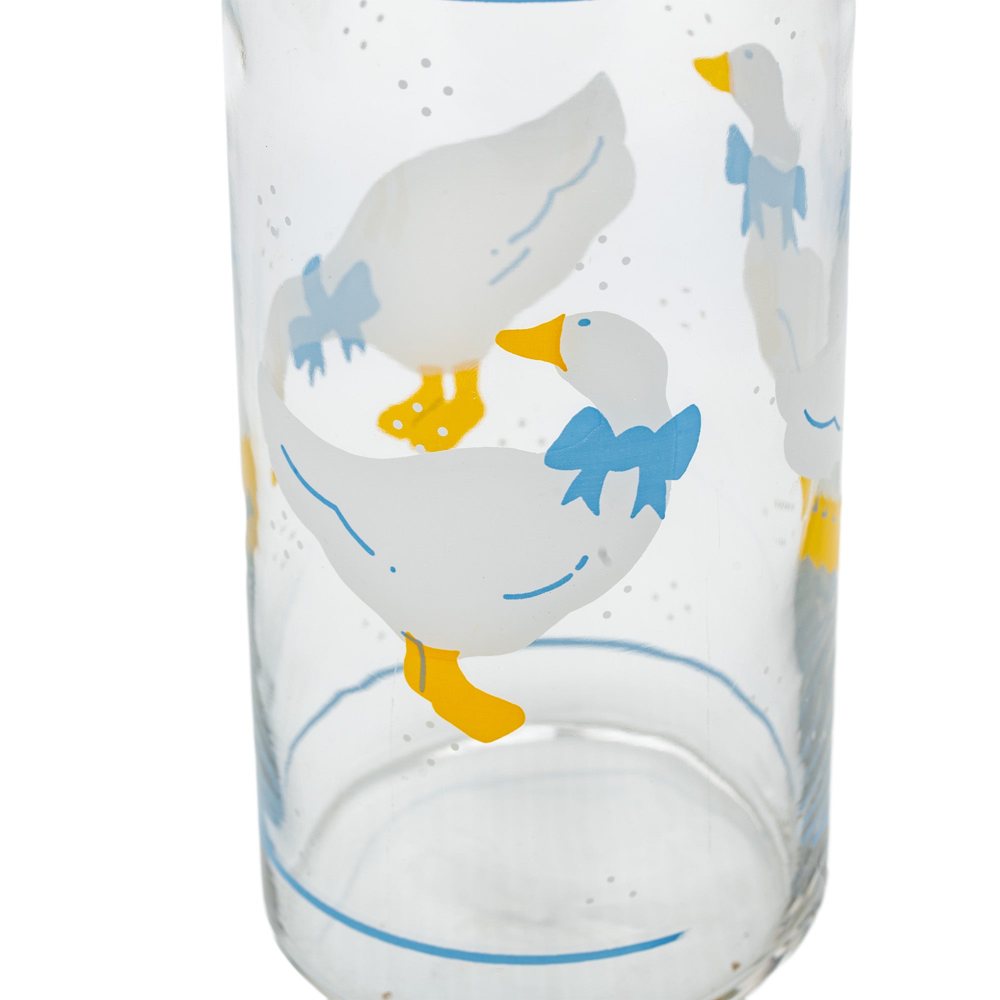 Libbey Country Goose Canister - Tall 7.5in Glass
