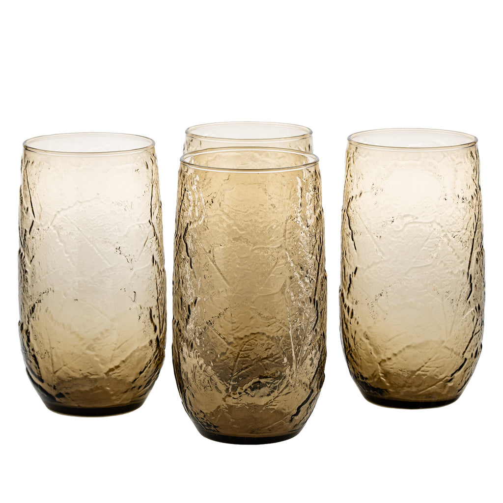 Anchor Hocking Sherwood Spicy Brown Tumbler - Set of 4
