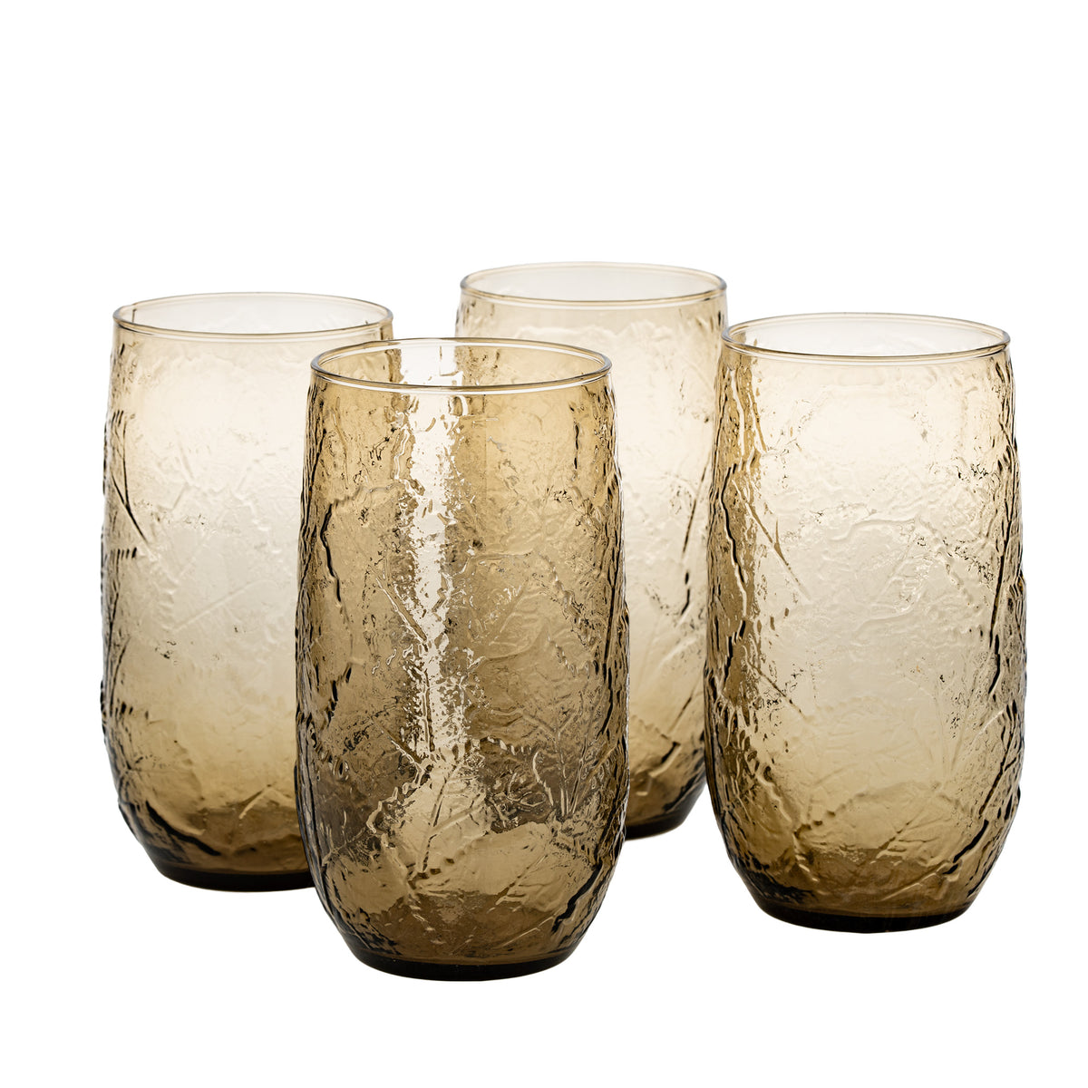 Anchor Hocking Sherwood Spicy Brown Tumbler - Set of 4