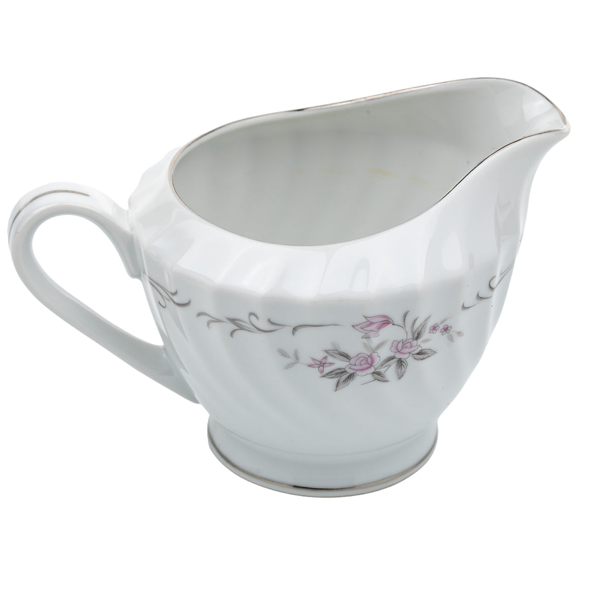 Gold Standard Porcelain Creamer & Covered Sugar Bowl Set - Pink Rose