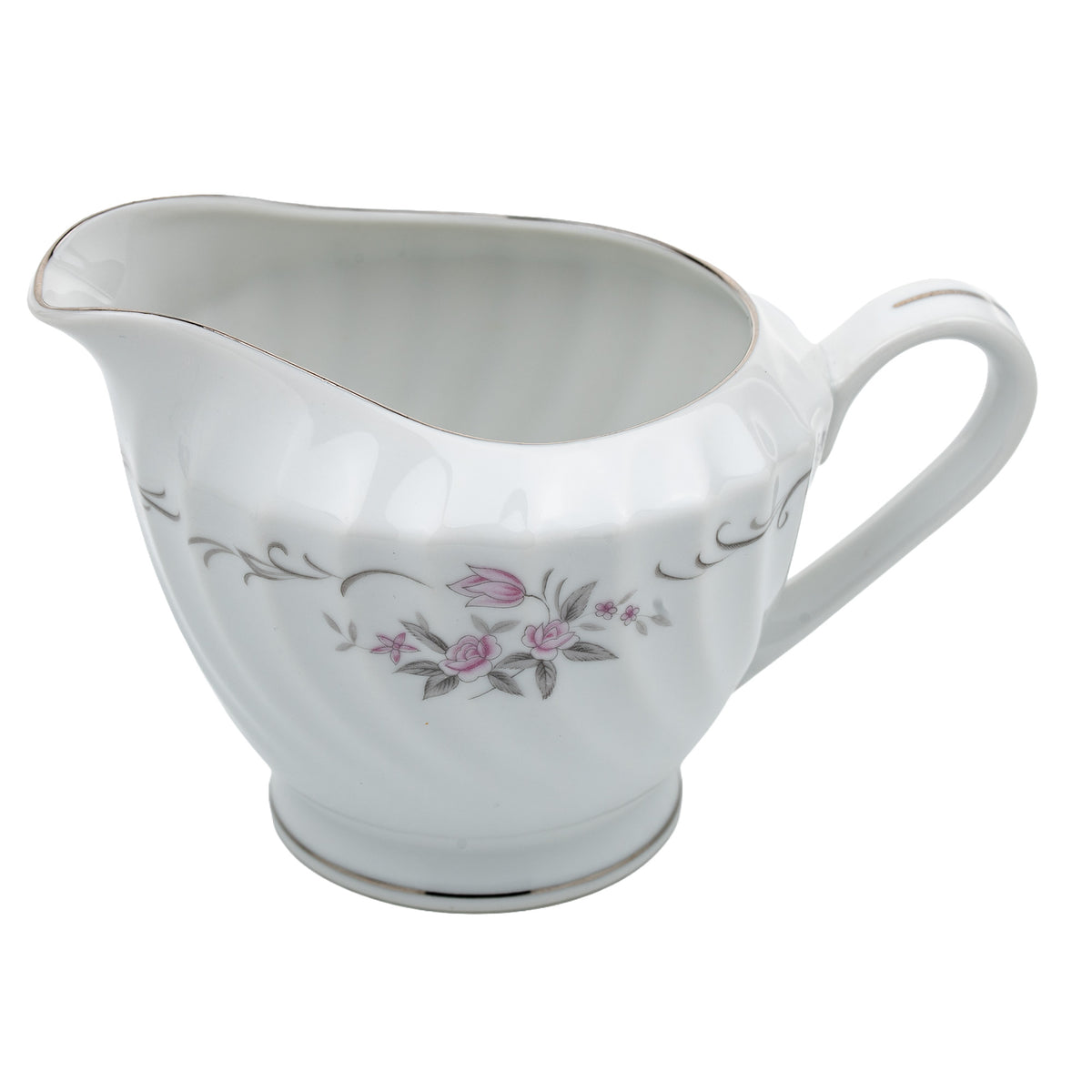 Gold Standard Porcelain Creamer & Covered Sugar Bowl Set - Pink Rose