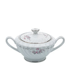 Gold Standard Porcelain Creamer & Covered Sugar Bowl Set - Pink Rose