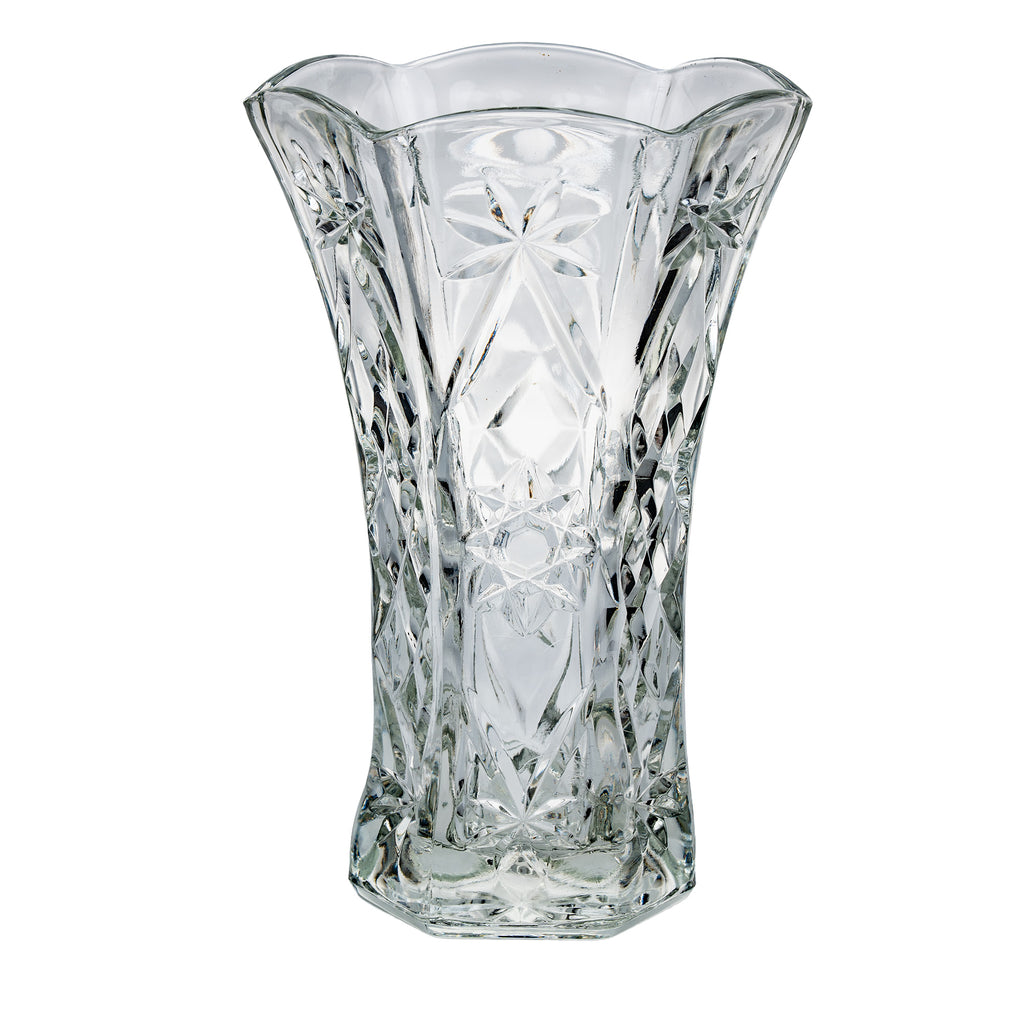 Anchor Hocking Early American Prescut Flared Vase - Starburst Cut