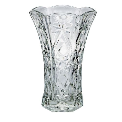 Anchor Hocking Early American Prescut Flared Vase - Starburst Cut