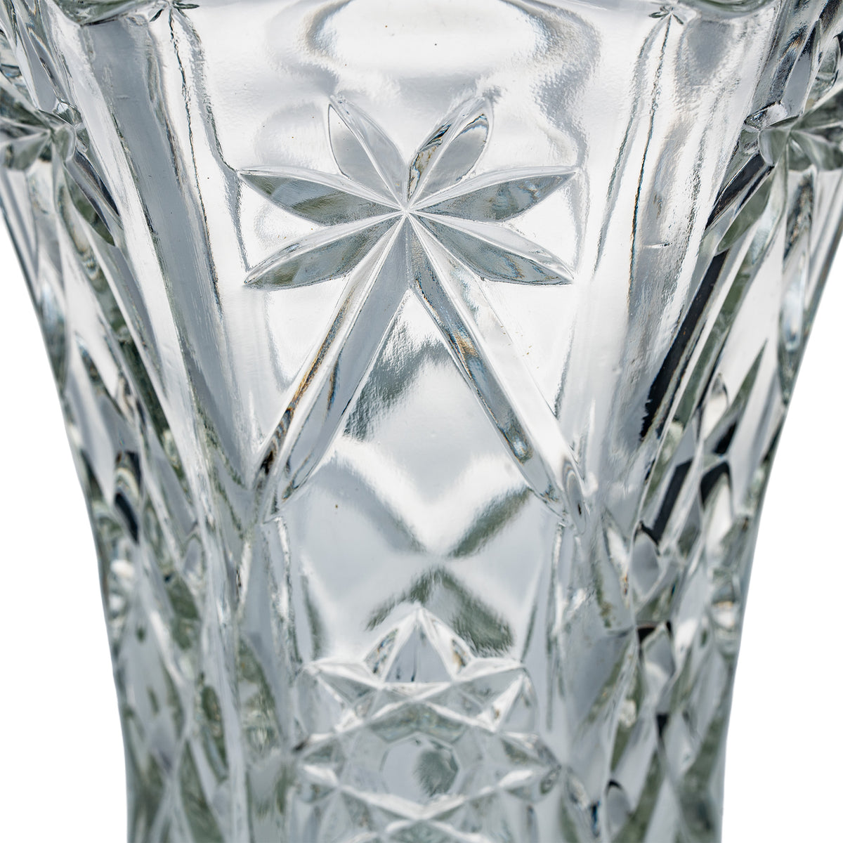 Anchor Hocking Early American Prescut Flared Vase - Starburst Cut
