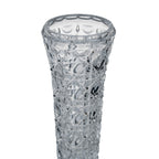 Leonard West Germany 24% Lead Crystal Vase - Tall Faceted Tapered