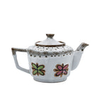Fred Roberts Fat Lava Teapot - Pink and Green Florals