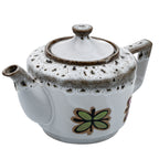 Fred Roberts Fat Lava Teapot - Pink and Green Florals