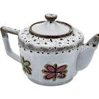 Fred Roberts Fat Lava Teapot - Pink and Green Florals