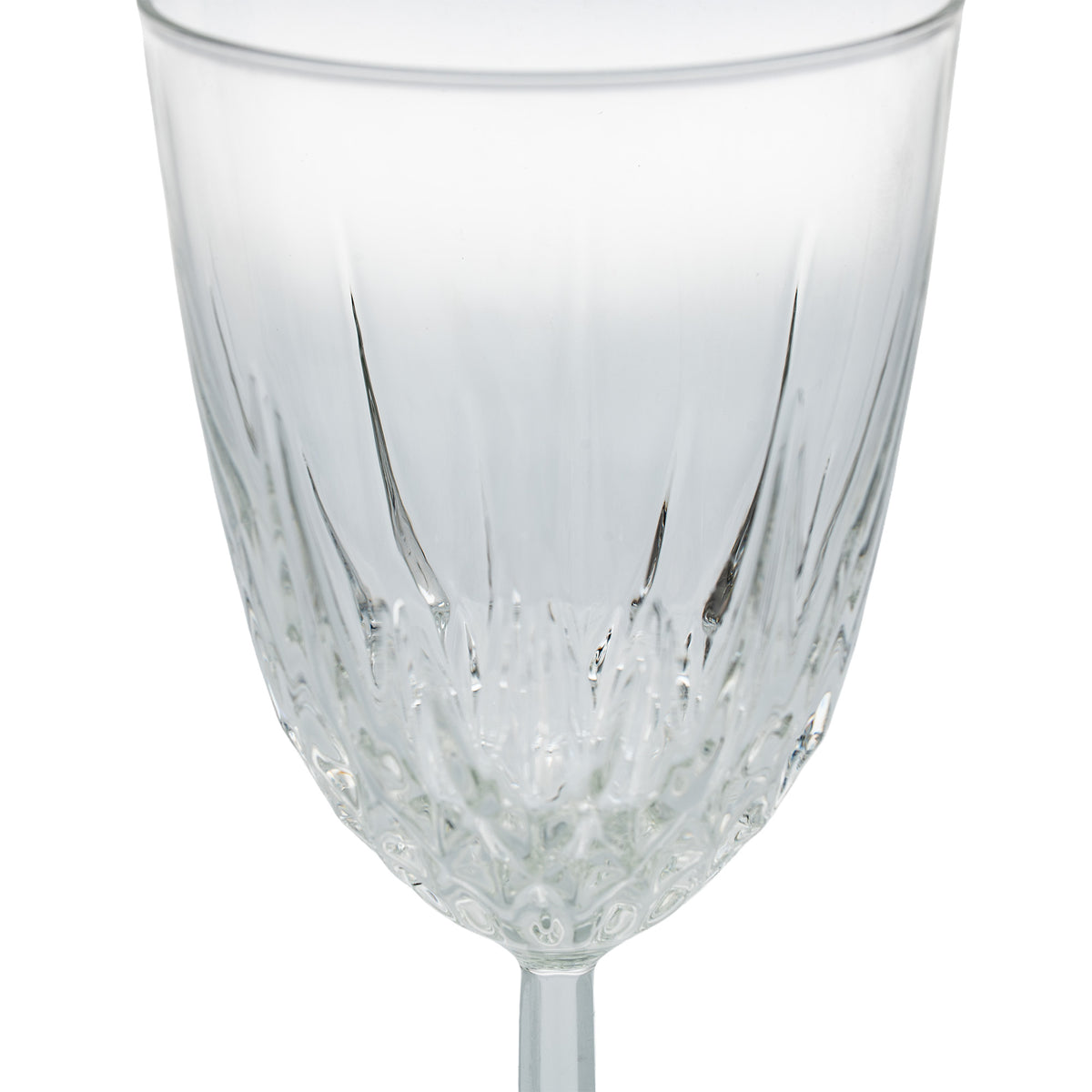 Cristal D'Arques - Durand Diamant Wine / Water Goblets - Set of Eight