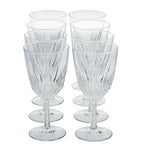 Cristal D'Arques - Durand Diamant Wine / Water Goblets - Set of Eight