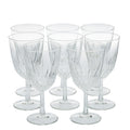 Cristal D'Arques - Durand Diamant Wine / Water Goblets - Set of Eight