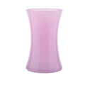 Pink Hourglass-Shaped Vase - Flared Rim and Base