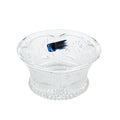 Crystal Clear Industries Floral-Decorated Lead Crystal Bowl - Fluted