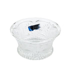 Crystal Clear Industries Floral-Decorated Lead Crystal Bowl - Fluted