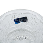 Crystal Clear Industries Floral-Decorated Lead Crystal Bowl - Fluted
