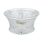 Crystal Clear Industries Floral-Decorated Lead Crystal Bowl - Fluted