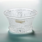 Crystal Clear Industries Floral-Decorated Lead Crystal Bowl - Fluted