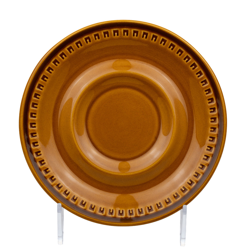 Fuji Festive Stone Tampico 1904 Saucer - Molded Geometric Rim