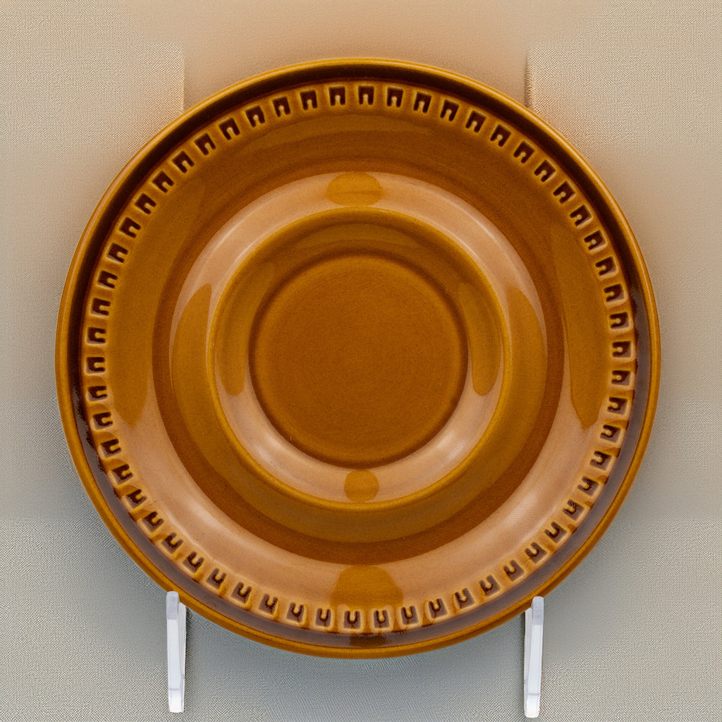 Fuji Festive Stone Tampico 1904 Saucer - Molded Geometric Rim
