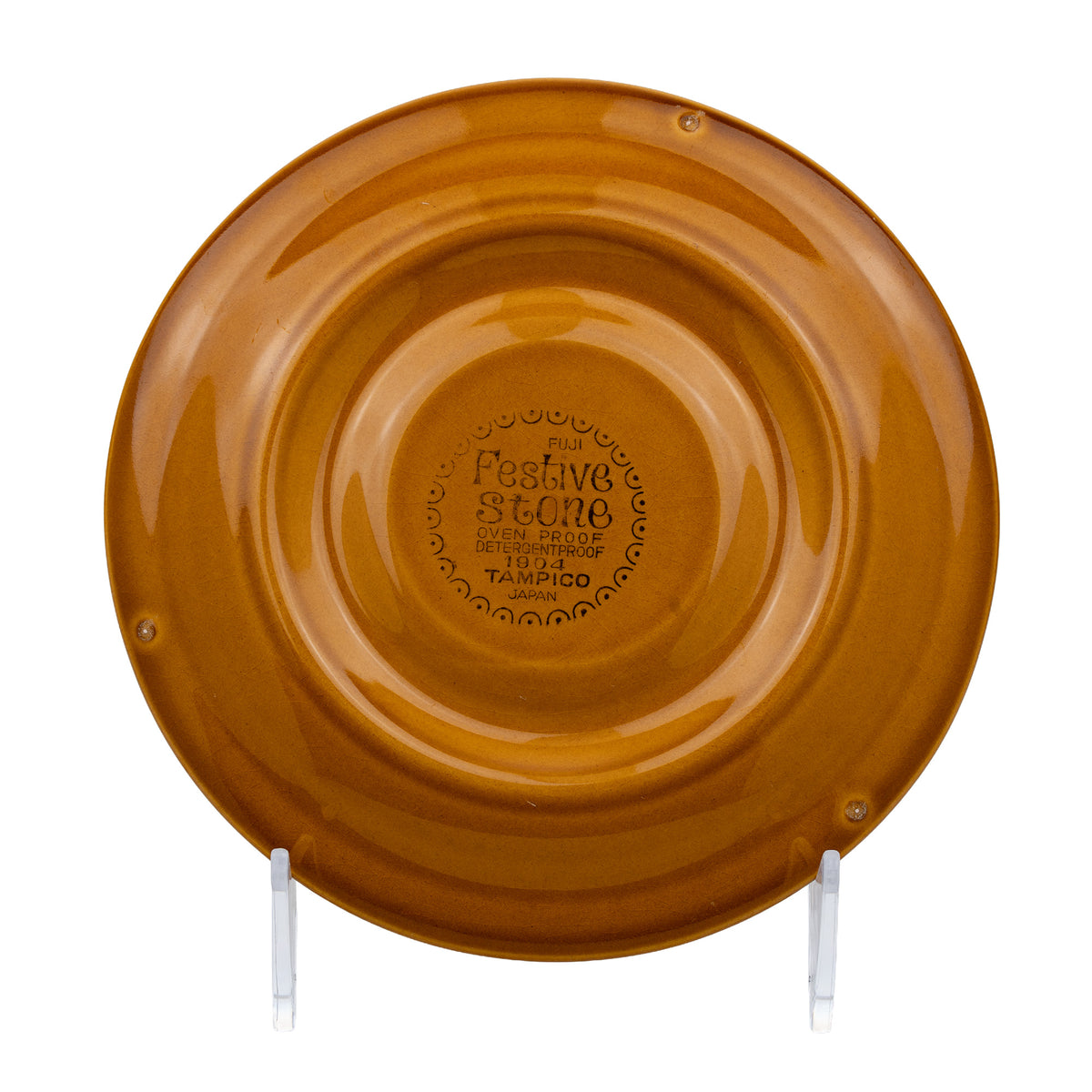 Fuji Festive Stone Tampico 1904 Saucer - Molded Geometric Rim
