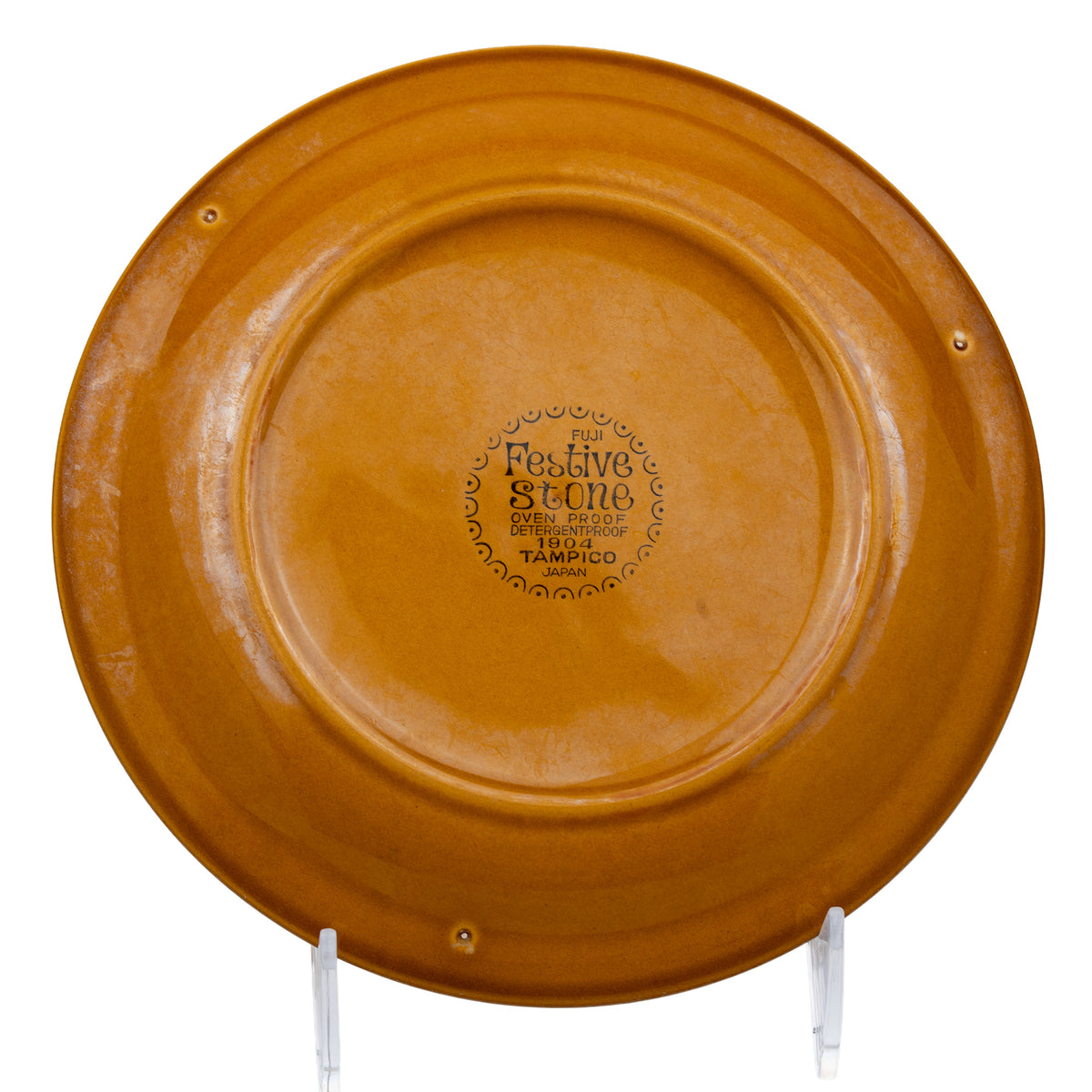 Fuji Festive Stone Tampico 1904 Plate - Floral Medallion
