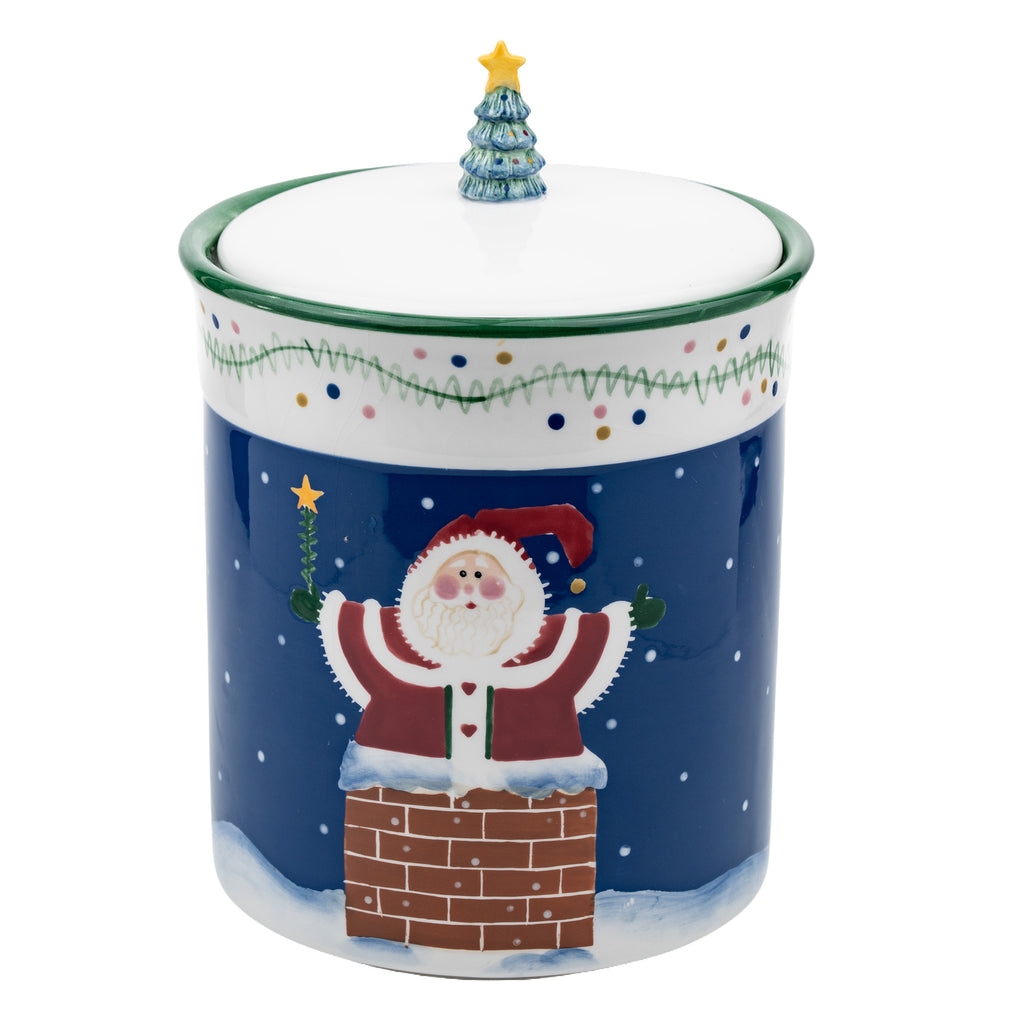 Up on the Rooftop Cookie Jar - Sandi Gore Evans, Tree Finial