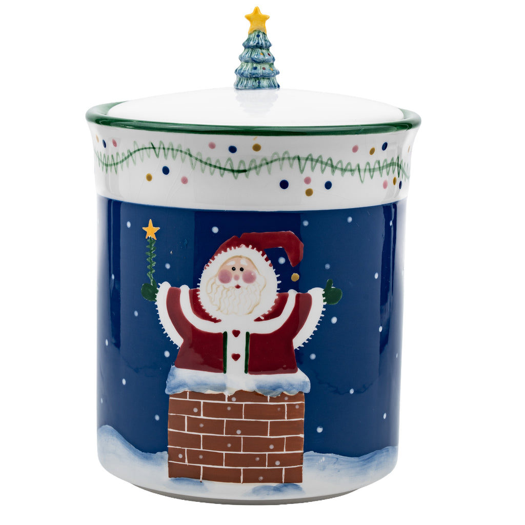 Up on the Rooftop Cookie Jar - Sandi Gore Evans, Tree Finial
