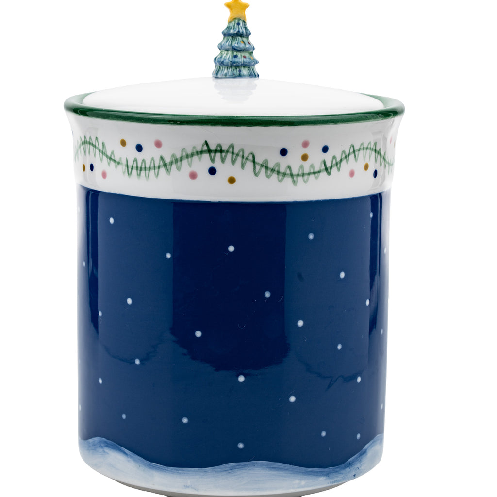 Up on the Rooftop Cookie Jar - Sandi Gore Evans, Tree Finial