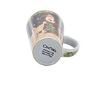 Century Santa Claus Christmas Latte Mug - Green Snowflake Border