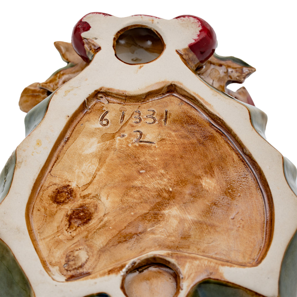 Brighten the Season Holly Leaf Dish - Two Red Cardinals