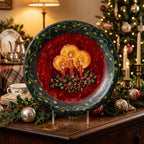 Certified International Home for the Holidays Plate - Three Candles