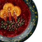 Certified International Home for the Holidays Plate - Three Candles
