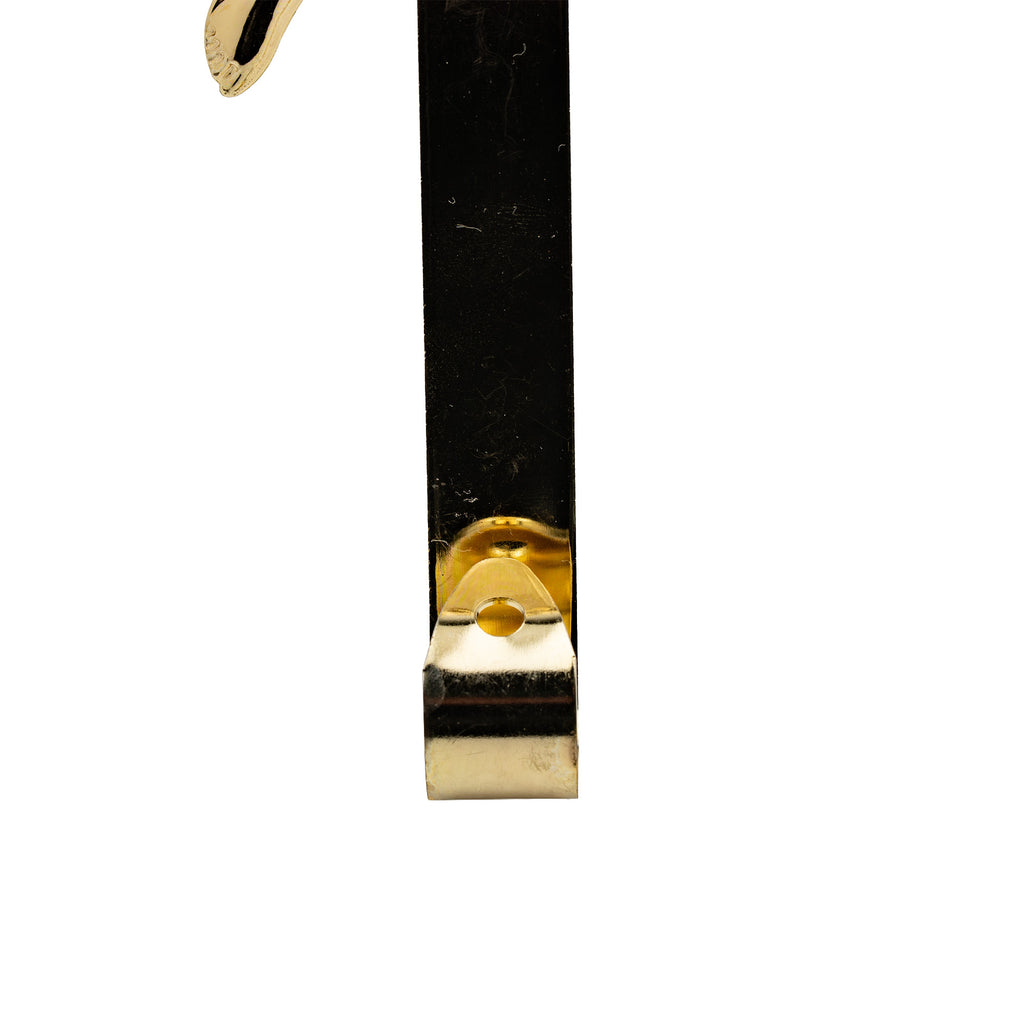 Gold-Tone Cherub Musician Over-the-Door Wreath Hanger - Winged Relief