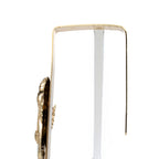Gold-Tone Cherub Musician Over-the-Door Wreath Hanger - Winged Relief