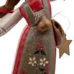 House of Hatten Girl Figurine - Braided Pigtails & Pear Motif