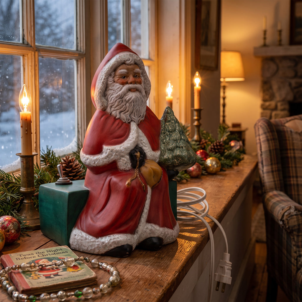 Santa Claus Figurine - Toggle Switch and Extension Cord
