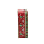 Sharla Fults Happy Holidays Christmas Tree Tin - Striped Border